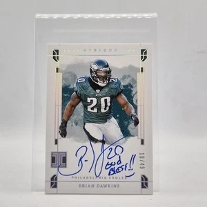 Brian Dawkins 2024 Impeccable Illustrious Ink Auto /49 GOD BLESS INSCRIPTION - Bild 1 von 4