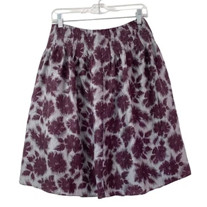 Liz Claiborne Seide Blumen Plissee Fit & Flare Midirock Gr. 4 P Mädchen Boss gefüttert - Bild 1 von 9