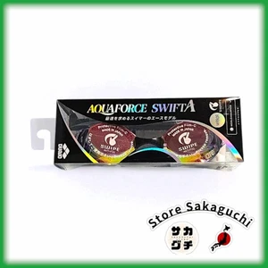 Arena Swimming Goggles WA Approved AQUAFORCE SWIFT A Red AGL-O400M RDBK - Picture 1 of 9