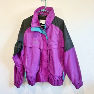 Chaqueta Columbia Powder Keg para mujer XL vintage años 90 bloque de color nailon abrigo de esquí - Imagen 1 de 13
