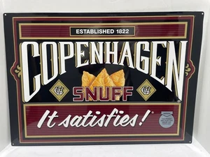 "Letrero de metal de tabaco Copenhagen 16,5""x 23,25"" muy bonito" - Imagen 1 de 4