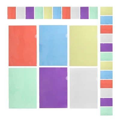 30 Pcs Borsa Portadocumenti Trasparente Buste Raccoglitori - Immagine 1 di 4