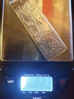 Custom Silver Money Clip 925 Sterling 22 Grams - Image 1 of 4