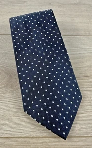 Brooks Brothers Modern Silk Neck Tie Made in USA Black/White Dot 346 Made in USA - Picture 1 of 4