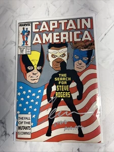Captain America #336 SIGNED BY CHRIS EVANS WITH COA (Marvel 1987) Water Damage - Picture 1 of 10