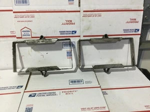 Military Stainless Steel Battery Hold Down Brackets, Set of 2, Used, Good Cond. - Bild 1 von 5