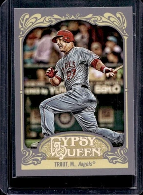 2012 Topps Gypsy Queen Mike Trout #195 Angels - Image 1 of 2