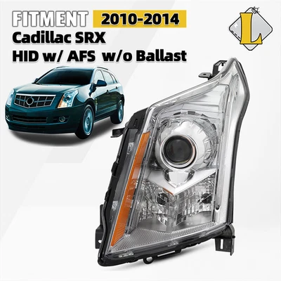 HID Headlight w/ AFS  For 2010-2014 Cadillac SRX Chrome Driver Side Foto 1 de 4
