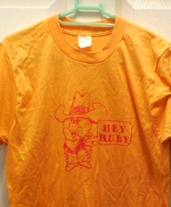 Vintage Texas Citrus Hey Ruby Shirt 90s USA Single Stitch - Picture 1 of 6