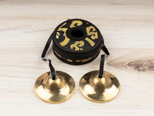 2.3" Tingsha Bell with Black Case, Cleansing, Sound Healing, Meditation Bell - Picture 1 of 6