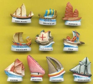 * FEVES BOOTE LEGENDS DES MERS komplette Serie ..ref. H70 - Bild 1 von 1
