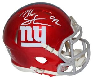 Michael Strahan Autographed New York Giants Flash Mini Helmet JSA WITNESS