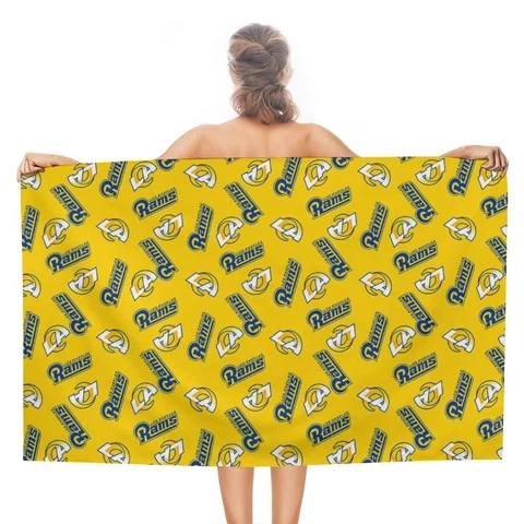 St. Louis Rams Adult Beach Towel Double-faced Pile Travel Towels 51*31in Cover