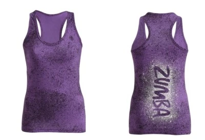Camiseta sin mangas Zumba Cosmic Blast espalda cruzada - XS y pequeña ~ púrpura orquídea ~ ¡Envío gratuito! Foto 1 de 4