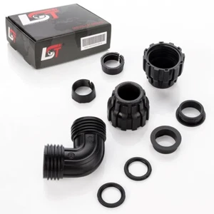 Winkel 90° Bogen Klemmverbinder Schlauch PE-Rohr Verschraubung Kupplung Ø25mm - Bild 1 von 12