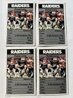 1987 NFL American - Ace Fact Pack - LA Raiders - Howie Long - X4 Cards - Rare