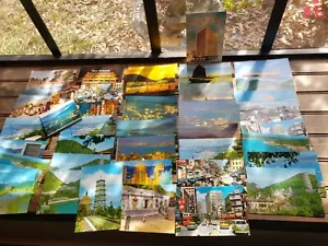 Huge lot of 40 Hong Kong Vintage Color Postcards & 7 miniatures Unposted - Picture 1 of 7