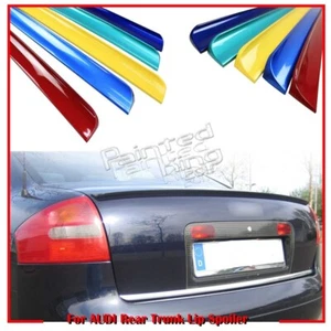 Painted Color Fit For AUDI A6 C5 4D Sedan Rear Trunk Boot Lip Spoiler 98-04 PUF - Picture 1 of 5