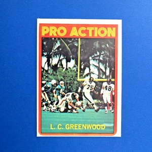 Topps #257 L.C. 1972 Greenwood IA Pro Action +/- EX-COMO NUEVO - Imagen 1 de 4