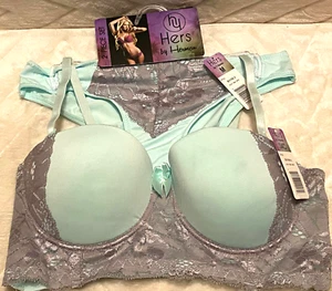 2 piece matching Bra & Panty sz. M (stretchy) Set Pushup Lightly line sz. 34C - Picture 1 of 4