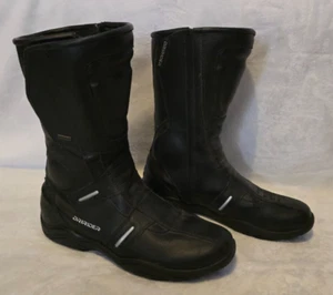 DRIRIDER Motorcycle Boots Waterproof UK 9- EUR 43 - Good Preowned Condition - Picture 1 of 14