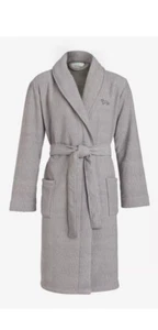 Peter Alexander men’s light grey herringbone dressing gown L/XL - Picture 1 of 4
