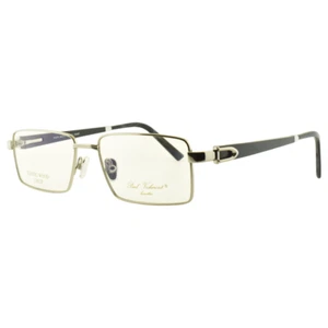 NEW PAUL VOSHERONT PV270 C2 23KGP Handmade Silver/Black Rectangle Full Rim Frame - Picture 1 of 7