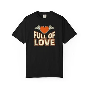  Full of Love Unisex T-Shirt, Valentinstag Outfit, Herz Design - Bild 1 von 11