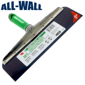 USG Sheetrock 12" Offset Trockenbau Klebemesser mit Komfortgriff, blaue Stahlklinge - Bild 1 von 6