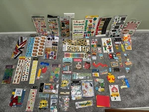Lot of 70+ Back To School Scrapbook STICKERS & Die Cuts NEW - Picture 1 of 3