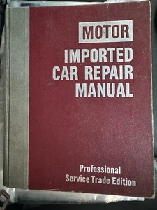 1977-1984 MOTOR IMPORTED CAR REPAIR MANUAL PROFESSIONAL SERVICE TRADE EDITION - Picture 1 of 10