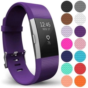 Fitbit Charge 2 Bands Replacement Silicone Wristband Watch Strap Bracelet Sport - Picture 1 of 23