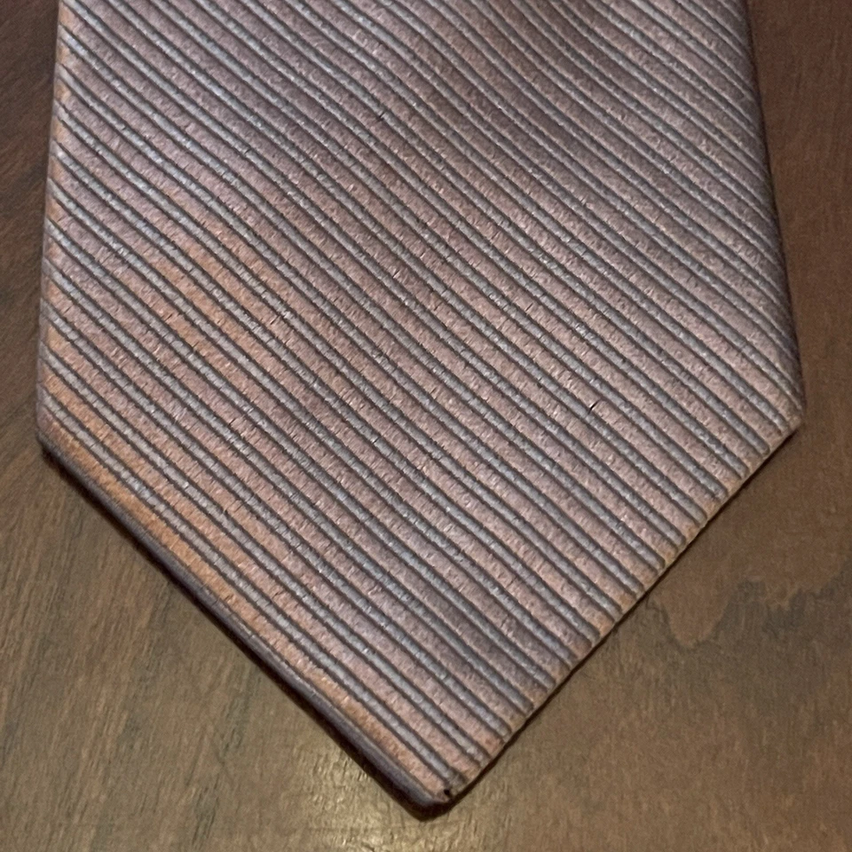 Corbata Kenneth Cole Reaction marrón 100 % seda para hombre hecha en China Foto 1 de 4