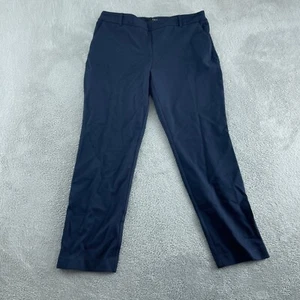 Navy Blue Daisa Womens XL Stretch Slim Fit Dress Pants  3237 - Picture 1 of 8