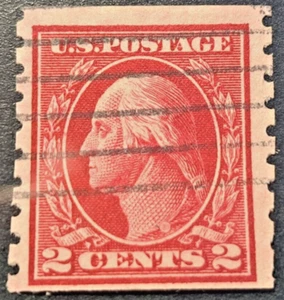 US Stamp Sc 413, 2c Washington, coil p. 8 1/2, Used F/VF CV $ 50.00 (309A1) - Picture 1 of 1