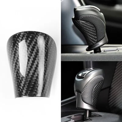 Dry Carbon Fiber Center Console Gear Shift Knob Cover For NISSAN GTR R35 2008-16 - Image 1 of 4