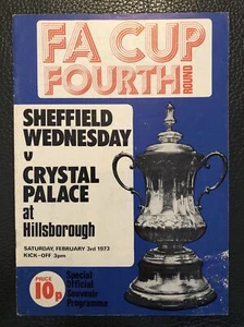 3.2.1973. Sheffield Wednesday v Crystal Palace (FA Cup 4th Round). - Picture 1 of 2