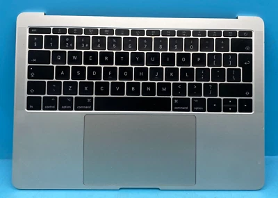 Apple Macbook Pro 13" A1708 2017 Palm Rest UK Keyboard+Battery - SILVER - Image 1 of 4