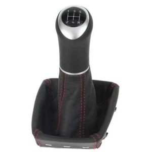cuir ICT Pommeau de levier soufflet pour Citroen Nemo LED couture rouge C76 - Picture 1 of 11