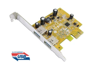 New USB 3.0 Dual ports PCI Express Host Controller branded SUNIX - Picture 1 of 3