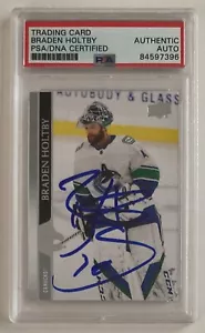 Braden Holtby Signed 20-21 Upper Deck ON CARD Auto PSA/DNA Dallas Stars - Picture 1 of 1