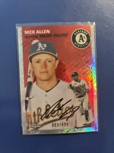 2023 Topps Chrome Platinum Anniversary - Topps Refractor #381 Nick Allen /499 - Picture 1 of 2