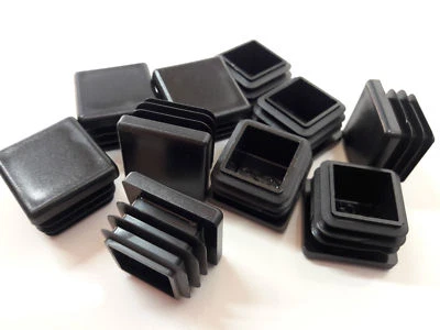 TP Vierkant Rohrstopfen 25x25mm Lamellenstopfen Endkappen Stopfen Kunststoffstopfen