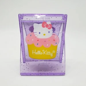 Sanrio Hello Kitty Mini Compact Mirror Travel Size Foldable Transparent Purple - Picture 1 of 10