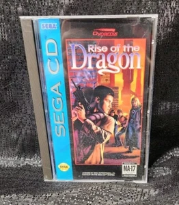 Rise Of The Dragon 1994 SEGA CD With Rare Hintbook - Picture 1 of 8