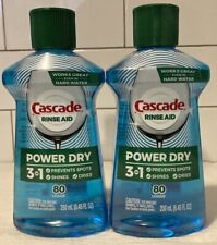 2 Pack - Cascade Power Dry Rinse Aid Liquid, Regular, 8.45 fl oz
