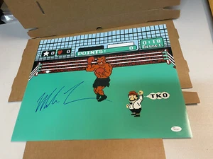 IRON MIKE TYSON SIGNED Autographed 16X20 Punch-out Photo JSA Certified - Picture 1 of 1