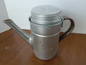 Vintage ITALIAN STYLE Coffee Pot Percolator Aluminum 1-2 Cup Stovetop Camping - Picture 1 of 9
