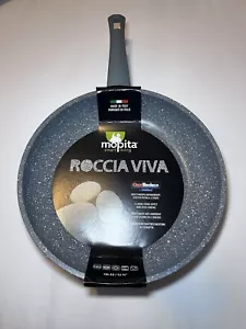 Mopita Roccia viva 12" (32 cm) Frying Pan, Made in Italy PFOA Free New Gray - Picture 1 of 4