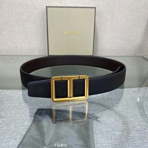 Tom Ford Classic Men's Casual Business Leather Belt 33~42 - Picture 1 of 9
